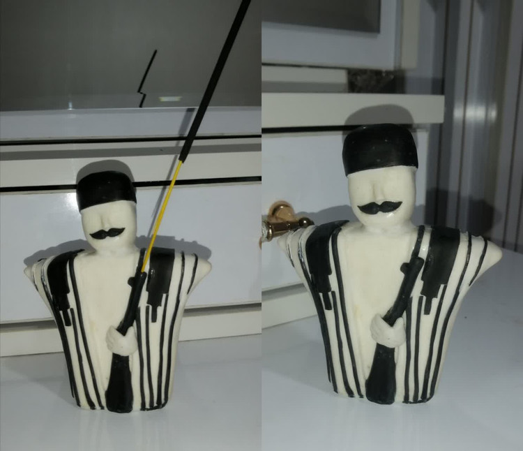 جا عودی طرح مرد بختیاری در ارتفاع ۱۱سانت