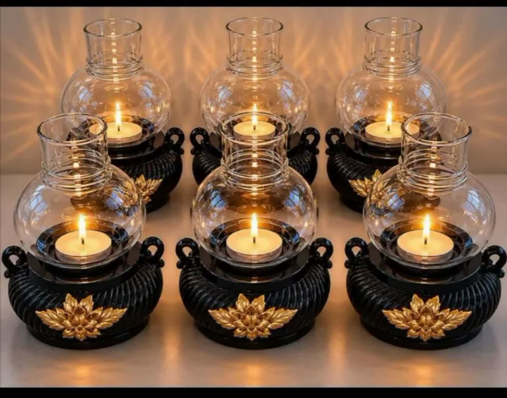 فروش ویژه بیس خام جاوارمری جاشمعی فانوسی گلدار
